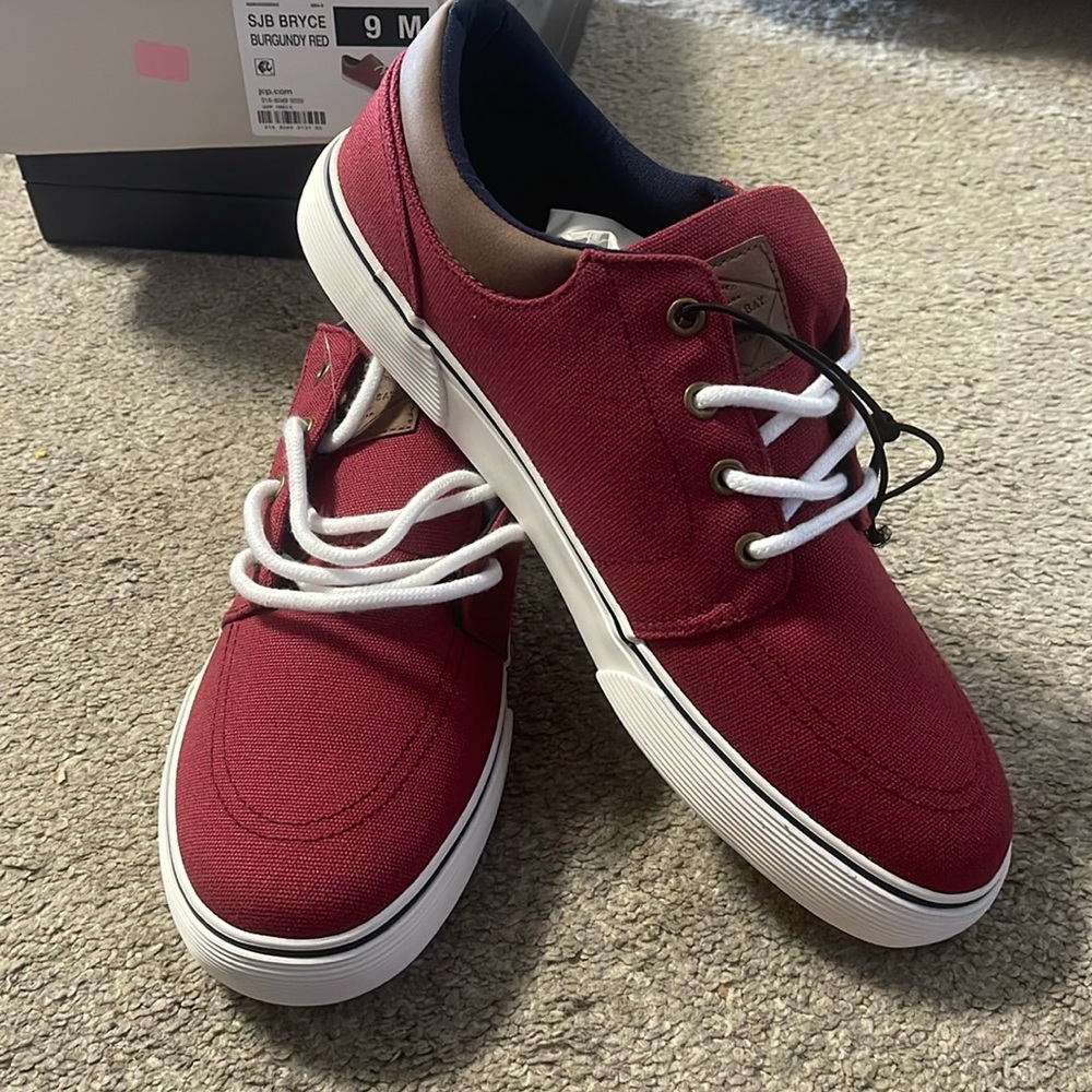 St. John's Bay Mens Bryce Slip-On Shoe - 9M - Burgundy Red